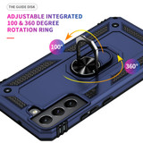 For Samsung Galaxy S22+ 5G Case Shockproof TPU + PC Protective Cover, Ring Holder, Blue | iCoverLover Australia