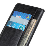 For Samsung Galaxy S22 Ultra 5G Copper Buckle Folio PU Leather Case, Wallet Cover, Black | iCoverLover Australia