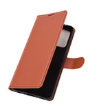 For Samsung Galaxy A52 5G/4G Lychee Folio Protective Case, Kickstand, Wallet, Brown | iCoverLover Australia