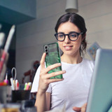 For Samsung Galaxy S21 Case, TPU Glossy Marble Pattern Protective Cover, Dark Grey | iCoverLover Australia