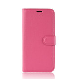 For Samsung Galaxy A71 4G Lychee Folio Protective Case, Kickstand, Wallet, Rose red | iCoverLover Australia