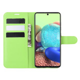For Samsung Galaxy A71 5G Lychee Folio Protective Case, Kickstand, Wallet, Green | iCoverLover Australia