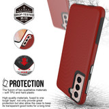 For Samsung Galaxy S21 Case Armour Protective Strong Cover Red | iCoverLover Australia