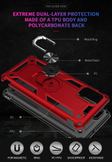 For Samsung Galaxy A71 4G Shockproof TPU + PC Protective Case ,Ring Holder, Rose Gold | iCoverLover Australia