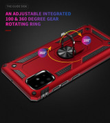 For Samsung Galaxy A71 4G Shockproof TPU + PC Protective Case ,Ring Holder, Rose Gold | iCoverLover Australia