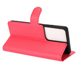 For Samsung Galaxy S21 Ultra Case Lychee Folio Protective PU Leather Wallet Cover, Red | iCoverLover Australia