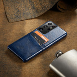 For Samsung Galaxy S21 Ultra Case Deluxe Leather Protective Cover Blue | iCoverLover Australia