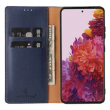 For Samsung Galaxy S21 Ultra Case Leather Flip Wallet Folio Cover Blue | iCoverLover Australia