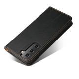 For Samsung Galaxy S21 Case Leather Flip Wallet Folio Cover Black | iCoverLover Australia