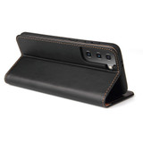 For Samsung Galaxy S21 Case Leather Flip Wallet Folio Cover Black | iCoverLover Australia