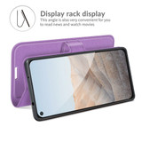 For Google Pixel 5a 5G Case, PU Leather Folio Protective Wallet Cover, Stand, Purple | iCoverLover Australia