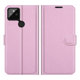 For Google Pixel 5a 5G Case, PU Leather Folio Protective Wallet Cover, Stand, Pink | iCoverLover Australia