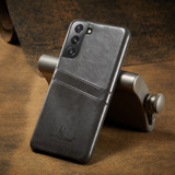 For Samsung Galaxy S21+ Plus Case Deluxe Leather Protective Cover Grey | iCoverLover Australia