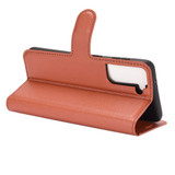 For Samsung Galaxy S21 Case Lychee Folio Protective PU Leather Wallet Cover, Brown | iCoverLover Australia