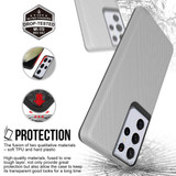 For Samsung Galaxy S21 Ultra Case Armour Protective Strong Cover Silver | iCoverLover Australia