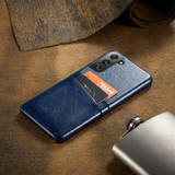 For Samsung Galaxy S21+ Plus Case Deluxe Leather Protective Cover Blue | iCoverLover Australia