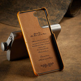 For Samsung Galaxy S21+ Plus Case Deluxe Leather Protective Cover Yellow | iCoverLover Australia