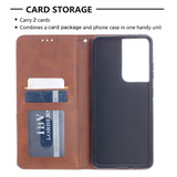 For Samsung Galaxy S21 Case Ultra Case Rhombus Texture Folio Magnetic PU Leather Cover, Wallet & Kickstand, Brown | iCoverLover Australia