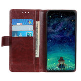 For Samsung Galaxy S21+ Plus Case Wild Horse Texture Folio PU Leather Cover, Wallet & Kickstand, Brown | iCoverLover Australia