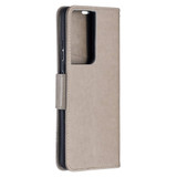 For Samsung Galaxy S21 Case Ultra Case Butterflies Emboss Folio PU Leather Cover, Wallet, Kickstand & Lanyard, Grey | iCoverLover Australia