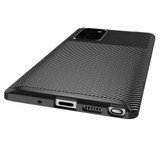 For Samsung Galaxy S21 Case Carbon Fiber Texture Protective TPU Cover, Brown | iCoverLover Australia
