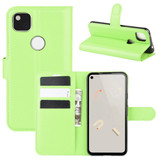 For Google Pixel 4a Case, PU Leather Folio Protective Wallet Cover, Stand, Green | iCoverLover Australia