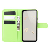 For Google Pixel 4a Case, PU Leather Folio Protective Wallet Cover, Stand, Green | iCoverLover Australia