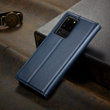 For Samsung Galaxy S20 Ultra Case Leather Flip Wallet Folio Cover Blue | iCoverLover Australia