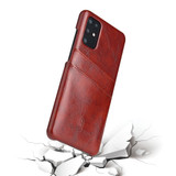 For Samsung Galaxy S20 Case Deluxe Leather Protective Cover Brown | iCoverLover Australia