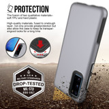 For Samsung Galaxy S20 Case Shockproof Protective Cover Grey | iCoverLover Australia