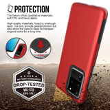 For Samsung Galaxy S20 Ultra Case Shockproof Protective Cover Red | iCoverLover Australia