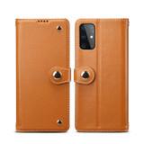 For Samsung Galaxy S20+ Plus Case Genuine Leather Luxury Wallet Case Light Brown | iCoverLover Australia