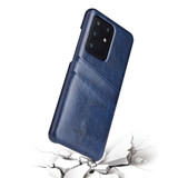For Samsung Galaxy S20 Ultra Case Deluxe Leather Protective Cover Blue | iCoverLover Australia