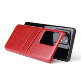 For Samsung Galaxy S20 Ultra Case Deluxe Leather Protective Cover Red | iCoverLover Australia