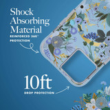 For iPhone 14 Plus Case-Mate Rifle Paper Cover MagSafe Garden Party Blue | iCoverLover Australia