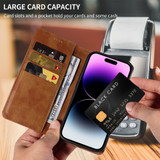 For iPhone 12/12 Pro Case Detachable Wallet Cover Compatible with MagSafe Brown | iCoverLover Australia