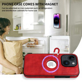 For iPhone 13 Case Detachable Wallet Cover Compatible with MagSafe Red | iCoverLover Australia