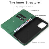 For iPhone 14 Pro Case Crocodile Pattern Genuine Cow Wallet Leather Cover Green | iCoverLover Australia