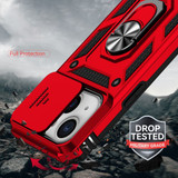 For iPhone 14 Plus Case Tough Protective Slide Camera Cover Magnetic Ring Holder Red | iCoverLover Australia