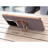 For iPhone 14 Plus Case Electroplating Luxury Kickstand Ring Holder Cover Black | iCoverLover Australia