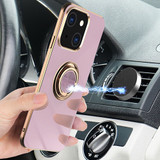 For iPhone 14 Plus Case Electroplating Luxury Kickstand Ring Holder Cover Dark Green | iCoverLover Australia