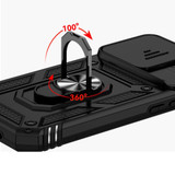 For iPhone 14 Pro Case Tough Protective Slide Camera Cover Magnetic Ring Holder Black | iCoverLover Australia