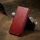For iPhone 14 Case Leather Flip Wallet Folio Cover with Stand Red | iCoverLover Australia