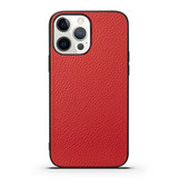 For iPhone 14 Pro Case Genuine Leather Durable Slim Fit Protective Cover Red | iCoverLover Australia