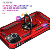 For iPhone 14 Plus Case, Protective Shockproof TPU/PC Cover, Ring Holder, Red | iCoverLover Australia