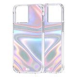For iPhone 13 Pro Max Case-Mate Soap Bubble Antimicrobial Cover Iridescent | iCoverLover Australia
