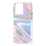 For iPhone 13 Pro Case-Mate Soap Bubble Antimicrobial Cover Iridescent | iCoverLover Australia