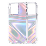 For iPhone 13 Pro Case-Mate Soap Bubble Antimicrobial Cover Iridescent | iCoverLover Australia