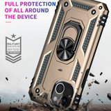 For iPhone 13 Case, Protective Shockproof TPU/PC Cover, Ring Holder, Gold | iCoverLover Australia