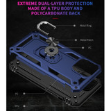 For iPhone 13 Pro Case, Protective Shockproof TPU/PC Cover, Ring Holder, Blue | iCoverLover Australia